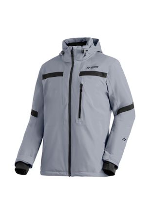 Maier Sports Skijacke MAIER SPORTS Lanciano M, Herren, Gr. 50, grau (hellgrau), 100% Polyester, Jacken Skijacke, Herren Winterjacke wattiert u. wasserdicht