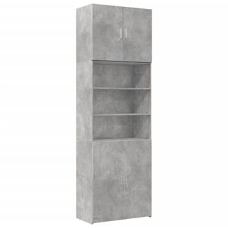 vidaXL Credenza Grigio Cemento 80x42,5x249 cm in Legno Multistrato vidaXL