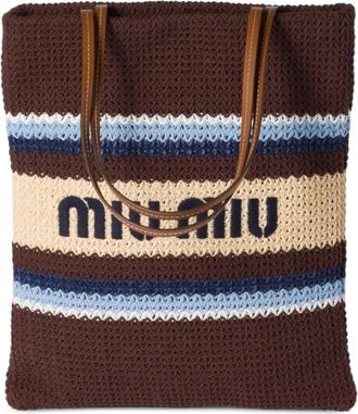 Miu Miu Borsa tote alluncinetto - Marrone