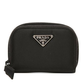 Prada Black Nylon Coin Purse/Coin Case (Pre-Owned)