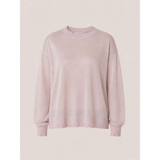 Roy Rogers Maglia girocollo manica lunga damage lurex - Dames - Ronde hals truien - Roze - XS - Truien & Vesten
