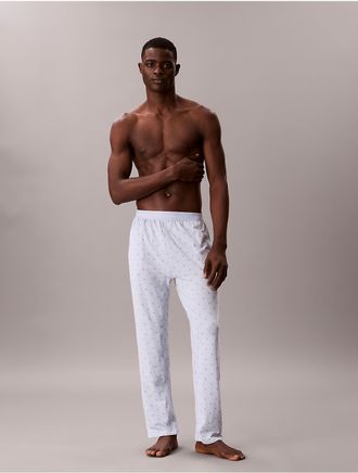 Calvin Klein Mens Icon Cotton Stretch Sleep Pants - Blue - XL