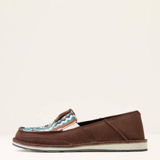 Ariat Womens Cruiser Chimayo Loafer - Medium In Chocolate Suede