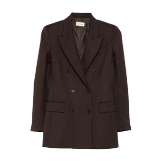 P.A.R.O.S.H. Mujer, Chaquetas, Marr&oacute;n, Talla: M