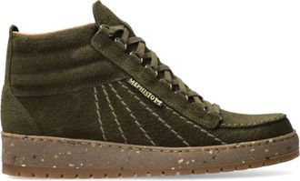 Mephisto Rainbow Mid Heren Enkellaars - Heren - Sneakers - Groen - 47 EU - Su&egrave;de - Schoenen