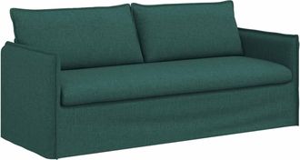 vidaXL Sof&aacute; Verde Oscuro 196 X 82 X 85 Cm Tela Vidaxl