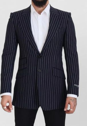 Dolce & Gabbana wool pinstripe single breasted blazer