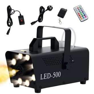 HOMCOM Halloween Fog Machine with 13 LED Colours and 4 Effects - 450W 2000CFM | TJ Hughes