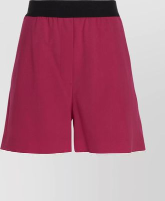 Msgm bermuda wool shorts elastic waistband