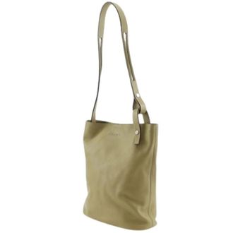 Loewe Pre-owned Shoulder Bag - Dames - Vintage Schoudertas - Beige - ONE Size - Leer - Vintage