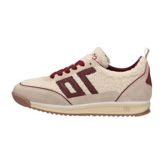 Back70 Back70, Schoenen, Dames, Beige, 37 EU, Wol, Beige Jogger Fur Sneakers