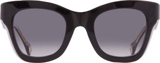 Carolina Herrera Dark Grey Shaded Square Ladies Sunglasses CH 0015/S 008A/9O 50