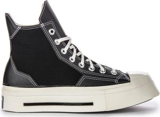 Converse Squared High Zwarte Canvas Sneakers - Dames - Sneakers - Zwart - 37 EU - Schoenen