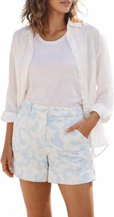 Derek Lam Anora Shorts In Blue Multi