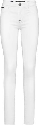 Philipp Plein Jeggings con logo - Bianco