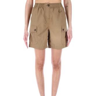 Barbour Stretch Bermuda Shorts - Dames - Korte Broeken - Bruin - L - Katoen - Korte Broeken