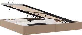 vidaXL Estructura De Cama Ottoman Capuchino 200 X 200 Cm Vidaxl