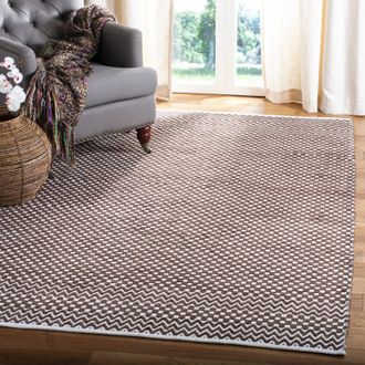 Safavieh Boston Flat Weave Area Rug, Brown Contemporary Style Easy Care