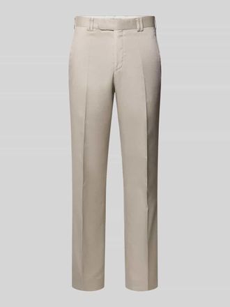 Wilvorst Anzughose aus Woll-Mix mit B&uuml;gelfalten in Beige, Gr&ouml;&szlig;e 102