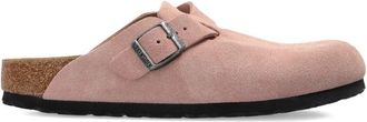 Birkenstock Women Boston Suede Leather Size: 40, colour: PINK