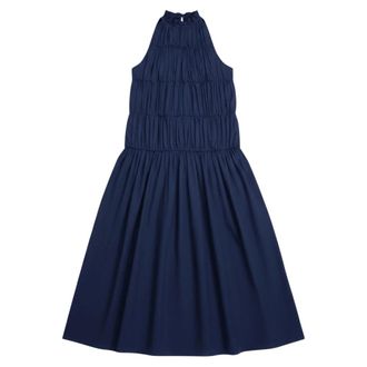 Semicouture Kleedjes - Dames - Maxi kleedjes - Blauw - S - Kleedjes