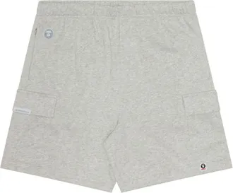 Aape By A Bathing Ape logo-patch cargo shorts - men - Cotton/Polyester - M - Grey