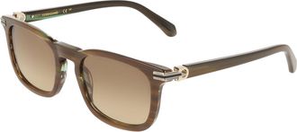 Ferragamo SF2120S 208 Mens Sunglasses Brown Size 53
