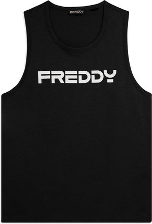 Freddy Canotta in cotone con retro vogatore e logo FREDDY