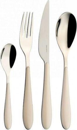 Bugatti Conjunto De 24 Piezas En Una Caja De Regalo Con Color S&oacute;lido De La Ventana Marfil Gioia Bugatti