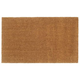 Berkfield Home Door Mat Natural 90x150 cm Tufted Coir in Brown