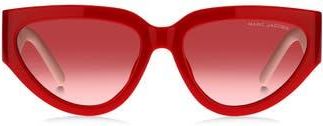 Marc Jacobs 57mm Cat Eye Sunglasses in Red Pink/Red at Nordstrom Rack
