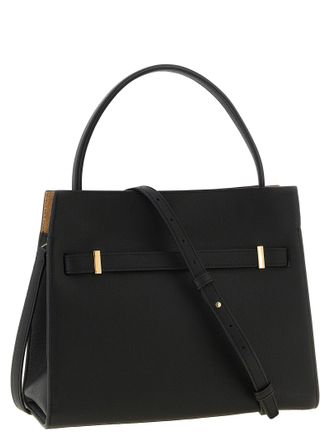 Tory Burch Lee Radziwill Small Leather Shoulder Bag - Black