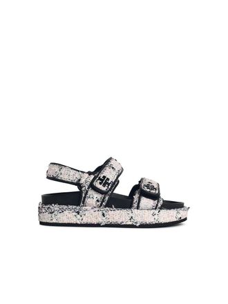 Tory Burch Tory Burch Kira Sportsandalen aus Lear und Stoff
