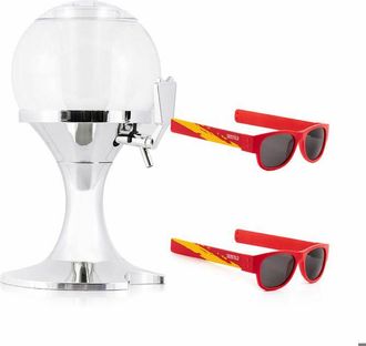 InnovaGoods Pack Distribuidor De Cerveza - Innovagoods - Bola - 3,5 L - Dep&oacute;sito Extra&iacute;ble Para Hielo - Gafas De Sol Polarizadas Incluidas