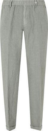 Myths Sage Ares Elastic Waist Cuffed Linen Trousers