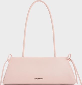 Charles & Keith Hazel Bow Elongated Trapeze Shoulder Bag