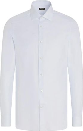 Ermenegildo Zegna Camicia Micro-strutturata - Blu