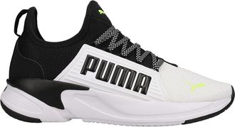 Puma Mens Softride Premier Slip on Performance Running, White Black Yellow Alert, 10.5 UK