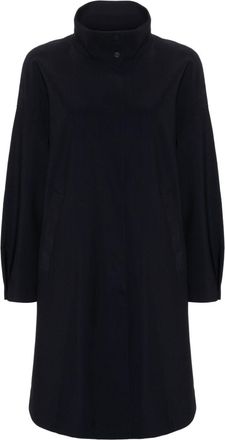 Herno single-breasted midi coat - women - Spandex/Elastane/Polyamide/Polyamide/Spandex/Elastane - 42 - Black