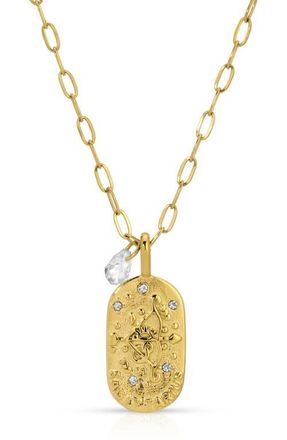 Kozakh Cielo Zodiac Pendant Necklace in Sagittarius/Gold at Nordstrom