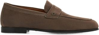 Ferragamo Brown Slip On Loafers