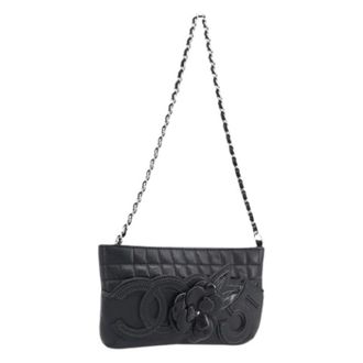 Chanel Pre-owned Vintage Schoudertas - Dames - Pre-owned - Zwart - Maat: ONE Size Leer