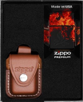 OEM Encendedor Zippo Campfire Design 1 Set De Regalo N.&ordm; 4