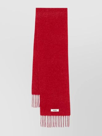 Jacquemus soft fringed scarf for everyday wear