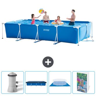Intex Piscina Con Estructura Rectangular - 450x220x84 Cm - 7-piezas Scb117