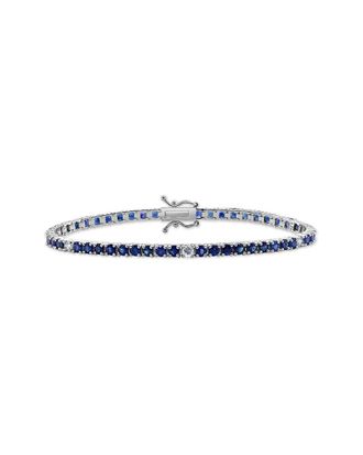 Sabrina Designs 14K 6.75 Ct. Tw. Diamond & Sapphire Stackable Tennis Bracelet
