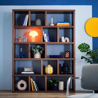 TemaHome home24 Temahome Regal Berlin MDF Walnuss 150x198x34 cm (BxHxT)