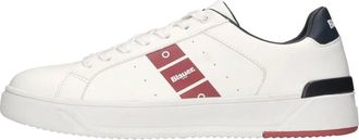 Blauer Sneakers Wit - Heren - Sneakers - Wit - 42 EU - Leer - Schoenen