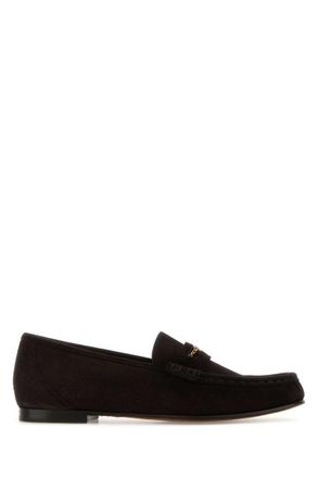Chlo&eacute; Brown Suede Loafers