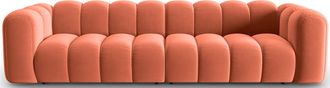 MICADONI 4-Sitzer Design Modul Sofa Lupine - Samtbezug